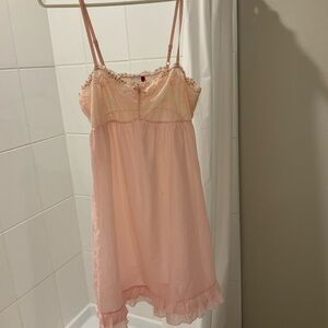 ELLE Elegant Pink ruffle lingerie size M